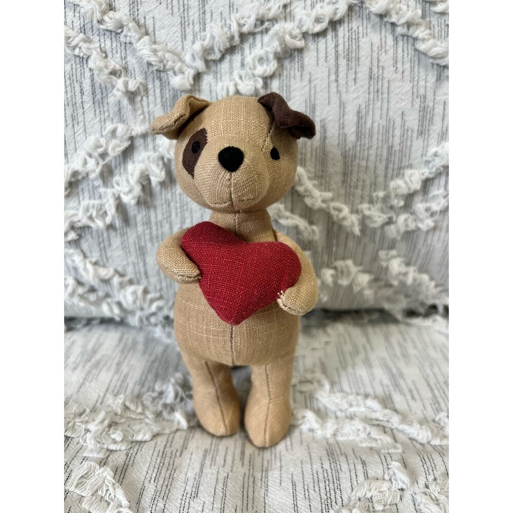 Jellycat Mini Messenger Puppy Dog Holding Heart Plush Stuffed Animal Retired